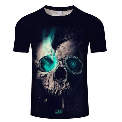 Playera de Cuello Redondo Manga Corta con Impresión Digital 3D - Image 5