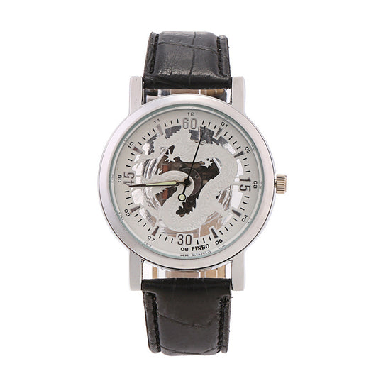 Reloj de Pulsera para Hombre con Decoración de Dragón Clásico
