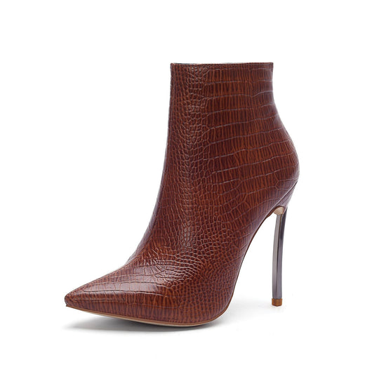 Botas Tobilleras de Tacón Alto Puntiagudo para Mujer - Image 7