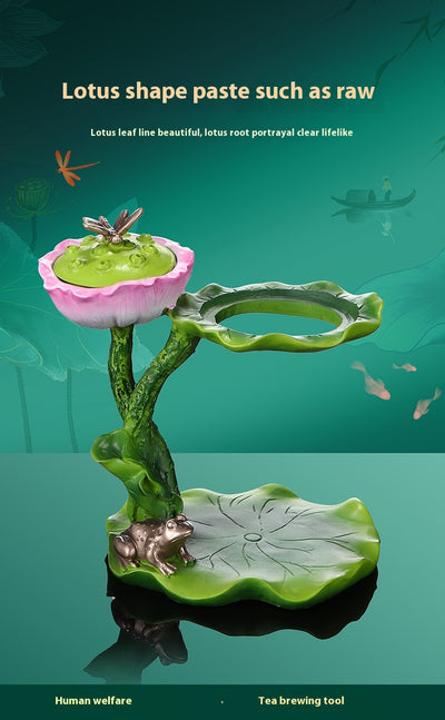 Juego de Té Kung Fu Cristal Loto Luz de Luna - Image 7