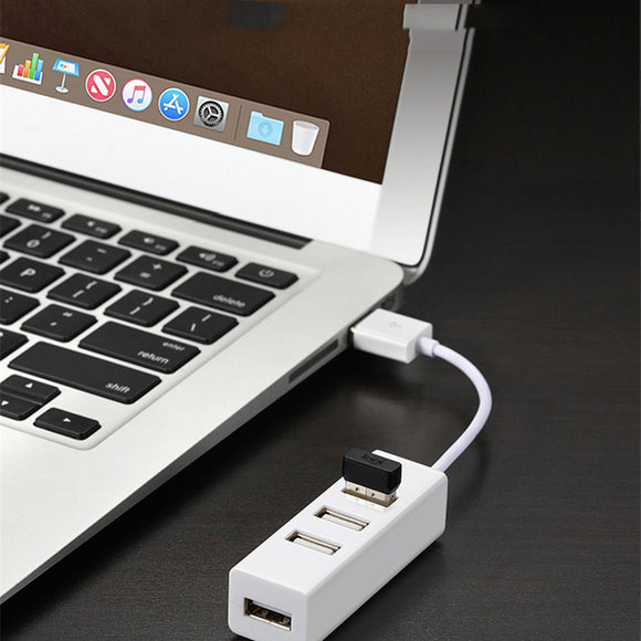 Hub Divisor de 4 Puertos USB para Notebooks - Estación de Acoplamiento Múltiple