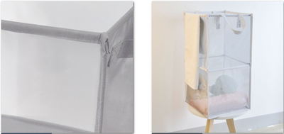 Cesto de Ropa Plegable y Giratorio para Baño - Image 13