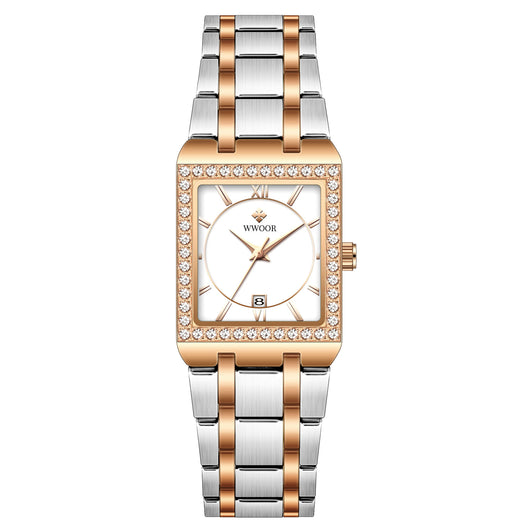 Reloj Mujer Acero Inoxidable Resistente al Agua con Cristal Diamante - Image 6
