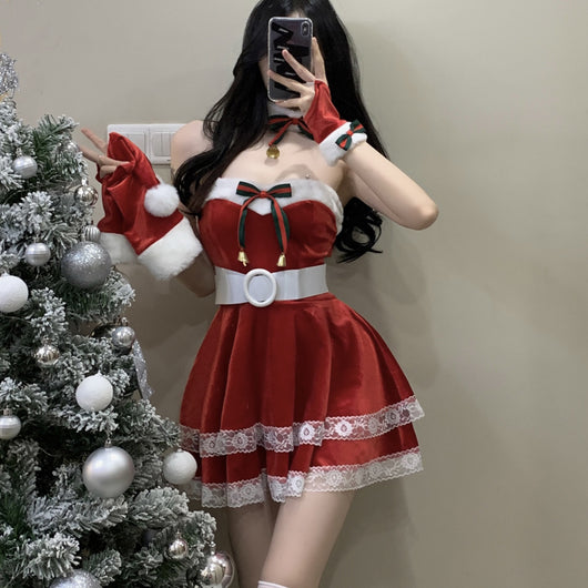 Vestido Navideño Presentadora de Televisión para Mujer
