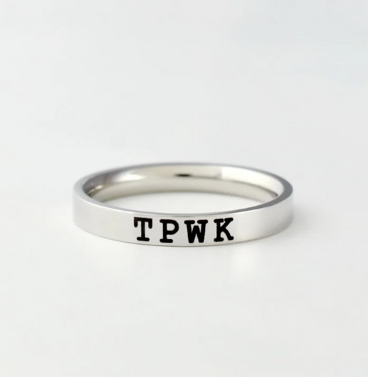 Anillo Monograma Personalizado para Parejas - Regalo Romántico Grabado - Image 7