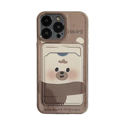 Funda Protectora Transparente con Soporte de Tarjetas para Teléfono - Image 4