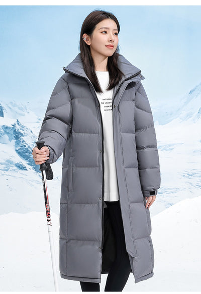 Abrigo Largo de Plumón de Pato Blanco para Hombre - Chaqueta Térmica Reforzada - Image 23