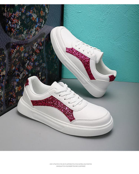 Tenis Blancos Brillantes para Uso Casual - Image 11