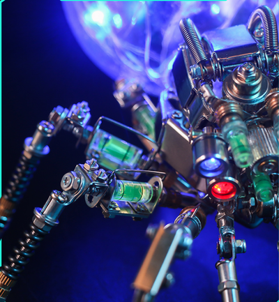 Ornamento Araña Cyberpunk de Metal Artesanal - Decoración Futurista - Image 3
