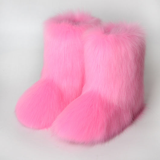 Botas de Nieve para Mujer con Forro Térmico y Diseño Elegante
