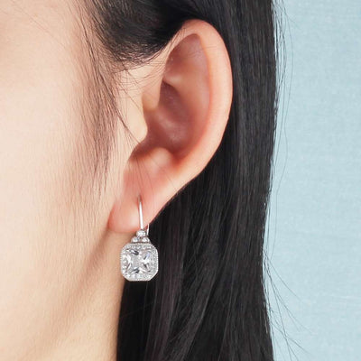 Aretes de Plata Esterlina 925 con Cristales Brillantes - Image 4