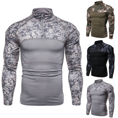 Playera de Camuflaje con Panel y Cierre - Image 2