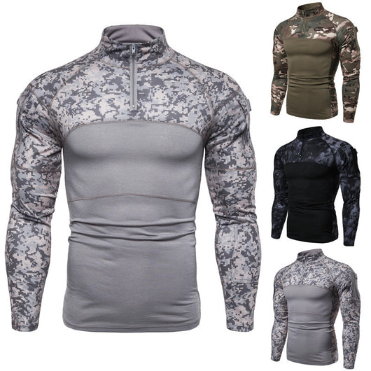 Playera de Camuflaje con Panel y Cierre - Image 2