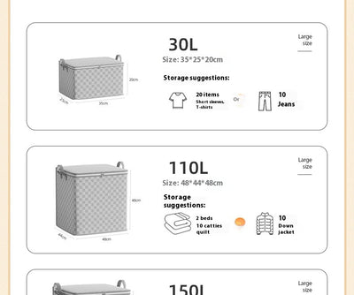 Bolsa de Almacenamiento de Ropa Grande con Sistema de Rejilla Organizadora - Image 23