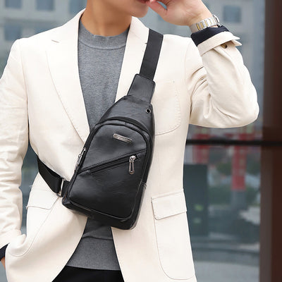 Mochila Mensajero Casual para Negocios - Bolsa de Viaje Ligera con Compartimento de Pecho