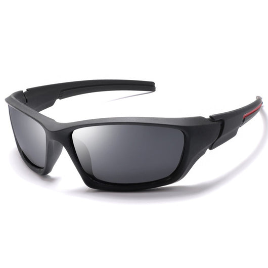 Black sports polarized sunglasses with yellow TAC lenses and a plastic frame, ideal for cycling and outdoor activities. - Image 7