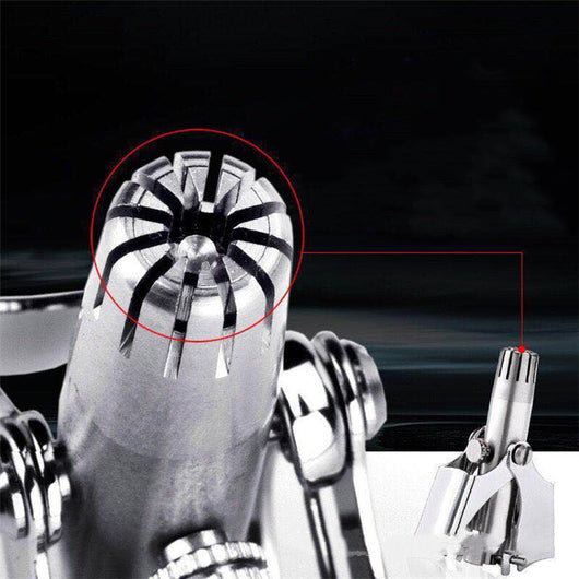 Tijeras de Acero Inoxidable para Depilación de Vello Nasal Manual para Hombres - Image 5