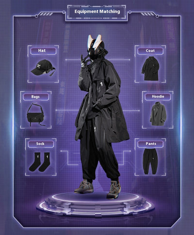 Abrigo Tipo Trench Coat Oblicuo de Solapa Alta para Hombre - Image 11