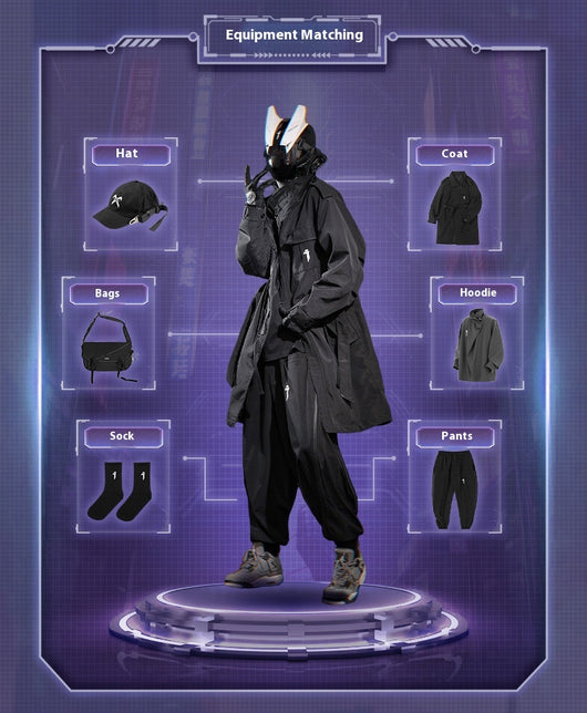 Abrigo Tipo Trench Coat Oblicuo de Solapa Alta para Hombre - Image 11
