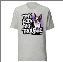 Camiseta Mujer Manga Corta Estampado Medieval Moderno con Perros - Image 4