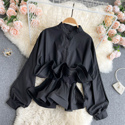 Blusa Elegante con Cintura Fruncida - Versátil y Moderna - Image 6
