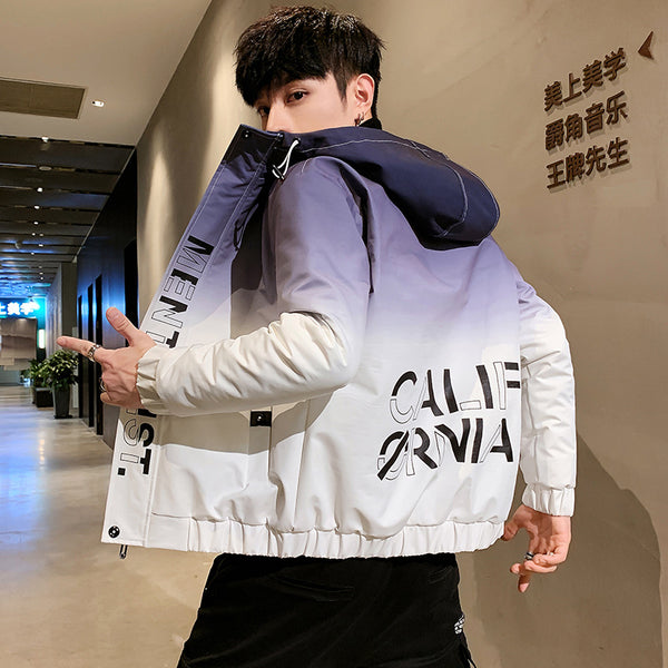 Chaqueta Ligera de Diseño Degradado para Hombre