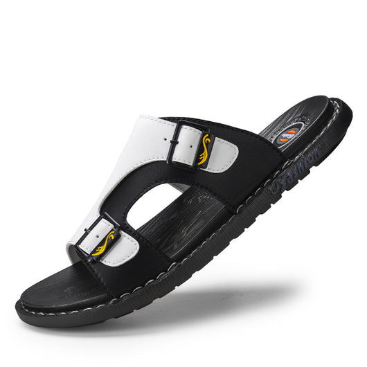 Pantuflas Casuales de Cuero para Hombre - Comodidad Outdoor - Image 5