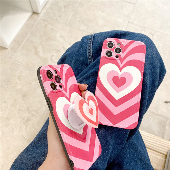 Funda para Celular con Soporte en Forma de Corazón