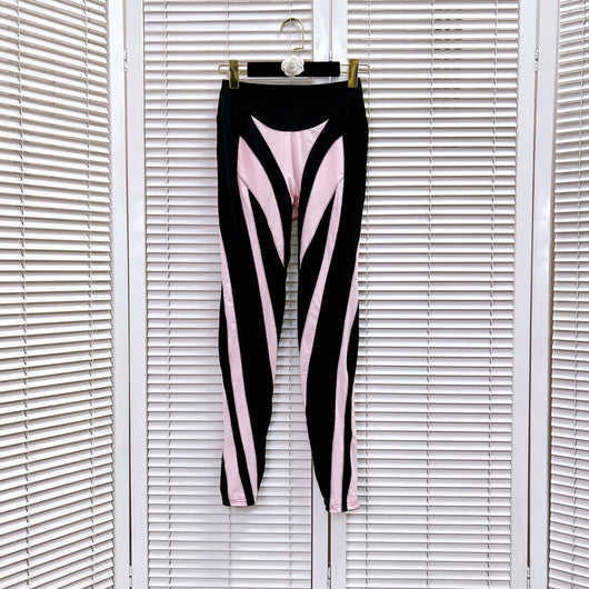 Leggings Deportivos con Malla y Costuras Decorativas para Mujer - Image 4