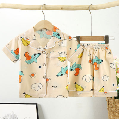 Pijama Infantil Estilo Coreano de Algodón con Cuello - Image 34