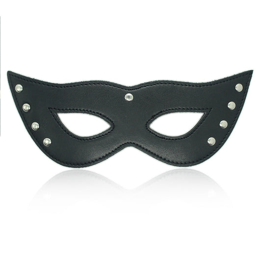 Antifaz de Cuero Premium Black Cat's Eye para Descanso Óptimo