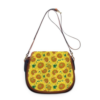 Bolso de Cuero para Mujer con Estampado de Girasoles - Image 8