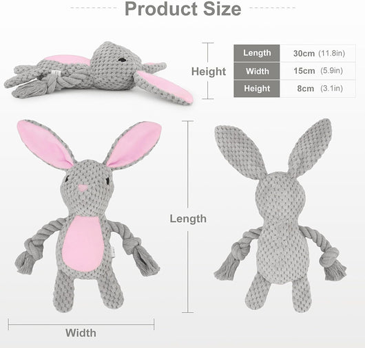 Juguetes para Perros con Sonajero y Papel Crujiente - Peluches Interactivos para Cachorros - Image 2