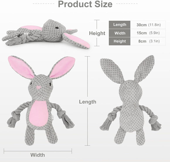 Juguetes para Perros con Sonajero y Papel Crujiente - Peluches Interactivos para Cachorros