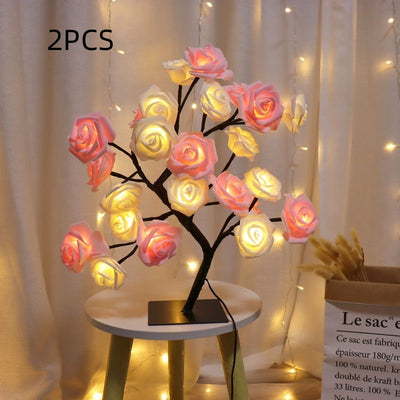 Lámpara Decorativa Árbol de Rosas para Dormitorio - Image 16