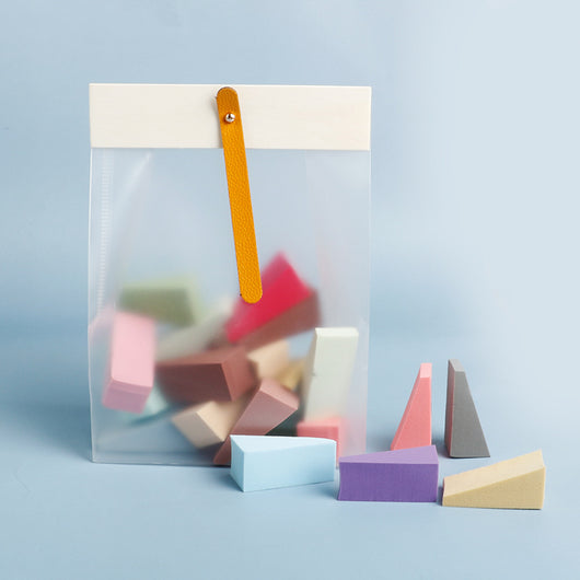 Esponja Triangular Suave de Gelatina para Maquillaje con Bolsa - Image 3