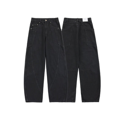 Pantalones Cargo Denim Retro Sueltos de Pierna Ancha - Image 5