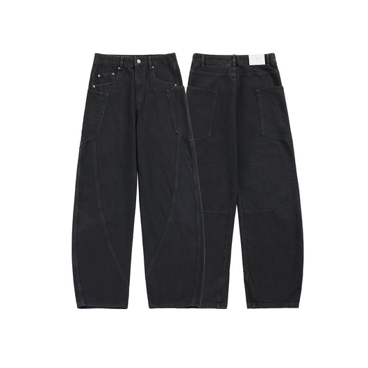 Pantalones Cargo Denim Retro Sueltos de Pierna Ancha - Image 5