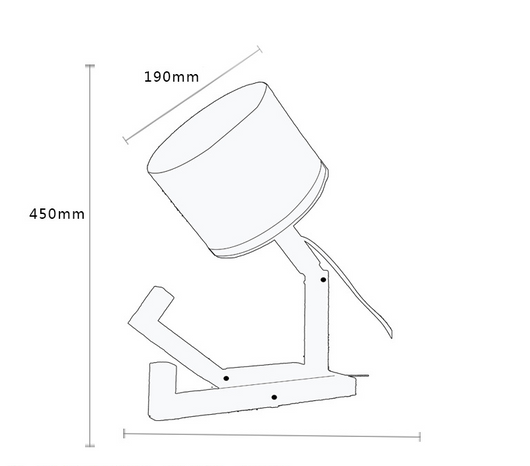Lámpara de Mesa Humanoide de Diseño Moderno en Madera - Image 5
