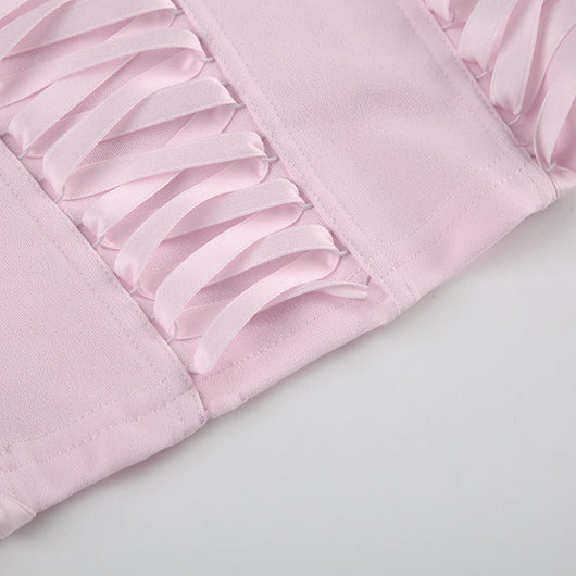 Chaleco Halter con Control de Cintura y Cordones - Diseño Veraniego para Mujer - Image 41