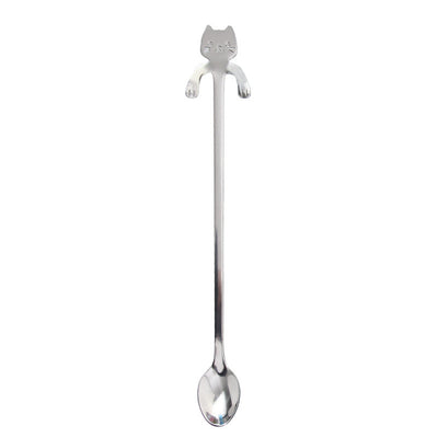 Cucharilla de Café con Mango de Gato Divertido en Acero Inoxidable 304 - Image 12