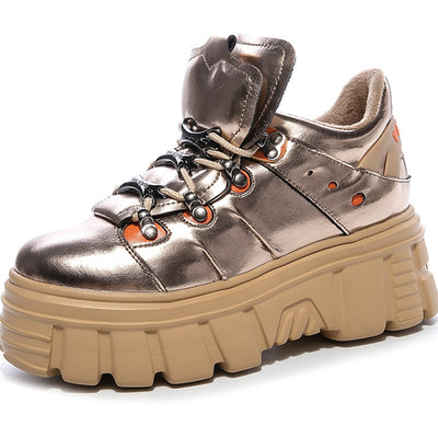 Zapatos de Cuero Vacuno con Doble Lengüeta para Mujer - Image 5