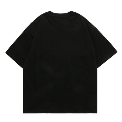 Camiseta Suelta Retro Estampado Alien Estilo Urbano para Hombre - Image 2