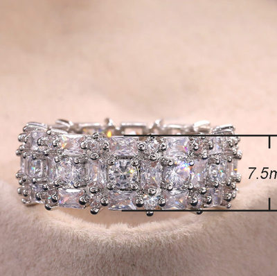 Anillo de Circonia Cúbica Lujo para Parejas - Joyería Brillante - Image 4