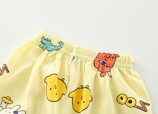 Pijama Infantil Estilo Coreano de Algodón con Cuello - Image 9