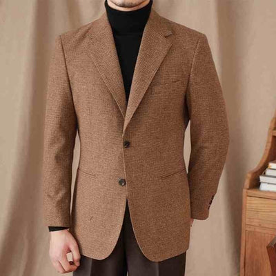 Abrigo Vintage Pata de Gallo Slim Fit para Hombre - Image 4