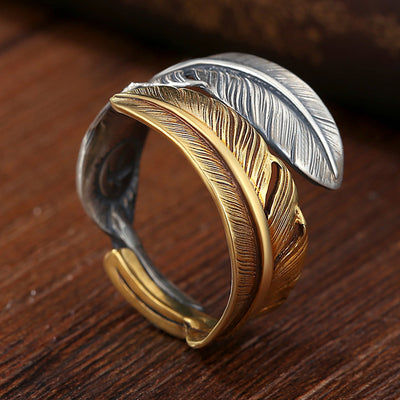 Anillo de Plata con Diseño de Pluma Vintage para Mujer - Image 13