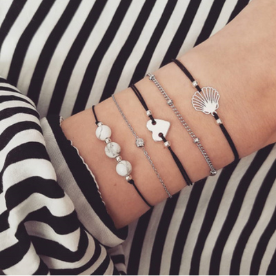 Set de Pulseras Bohemias Vintage con Cuentas y Amuletos para Mujer - Image 30