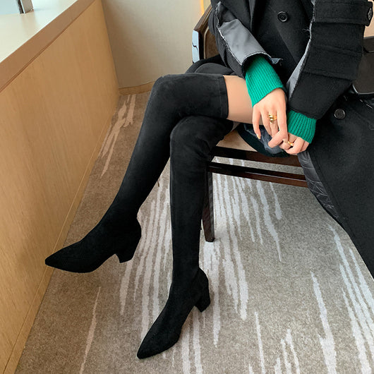 Botas Elásticas a la Rodilla - Estilo Moderno y Cómodo - Image 5