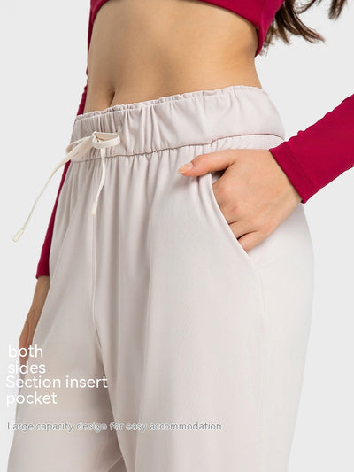 Pantalones Rectos Cintura Elástica Ajustable para Mujer - Image 9
